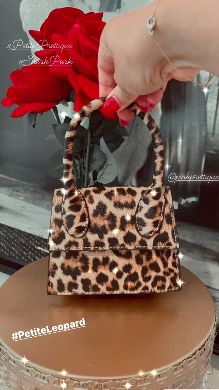 Petite Leopard Purse